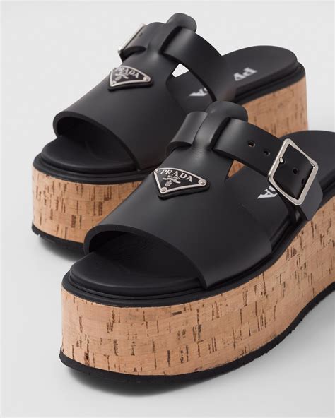 prada schuhe damen sandalen|Prada platform sandals.